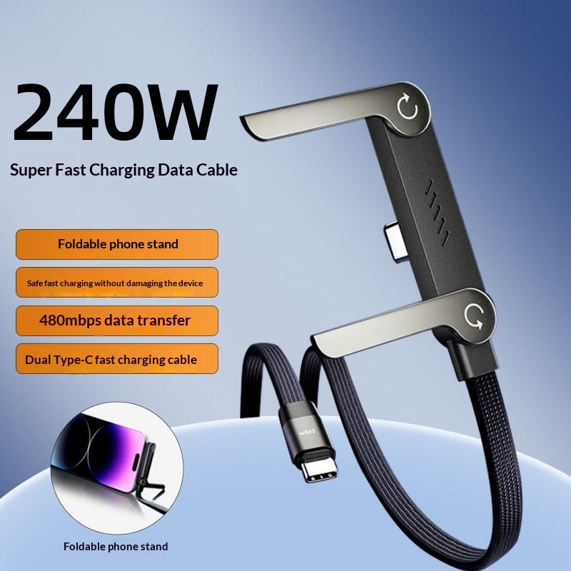240W Fast-charging Cable & Phone Holder